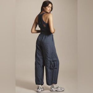 Daily Practice Stylish Messa Navy Sleeveless Jumpsuit